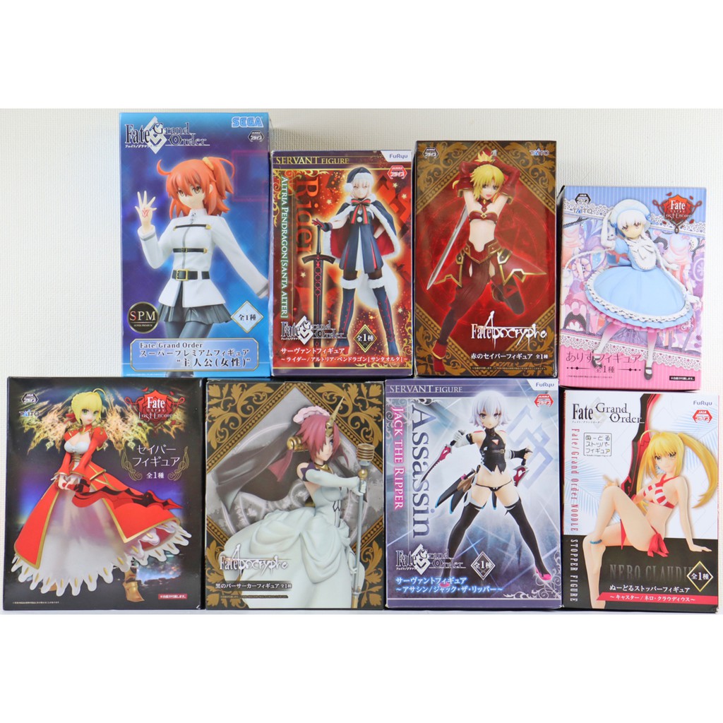 Fate Series 1 Set Figure Nero Black Berserker Red Mordred Jack The Ripper Santa Alter Master Gudako Alice Shopee Malaysia