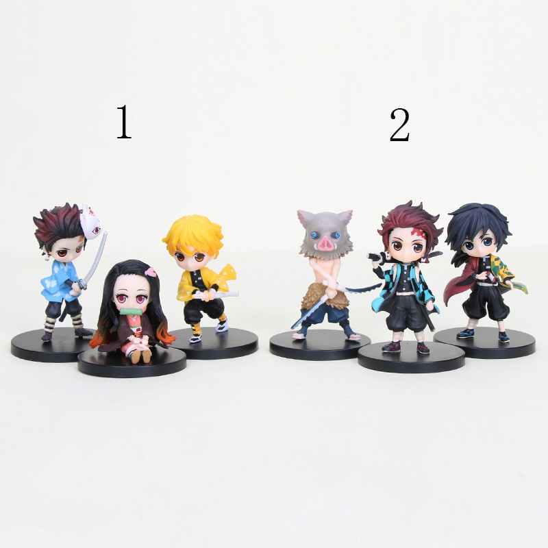 4 7cm 3pcs Set Model Demon Slayer Kimetsu No Yaiba Q Posket Kamado Tanjirou Kamado Nezuko Agatsuma Figures Toys Shopee Malaysia