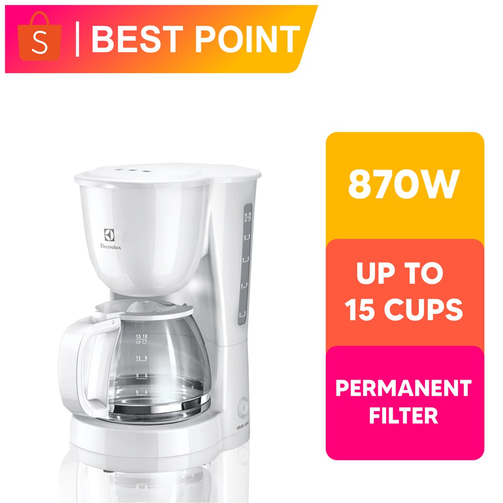 ELECTROLUX Coffee Maker ECM1303W Shopee Malaysia