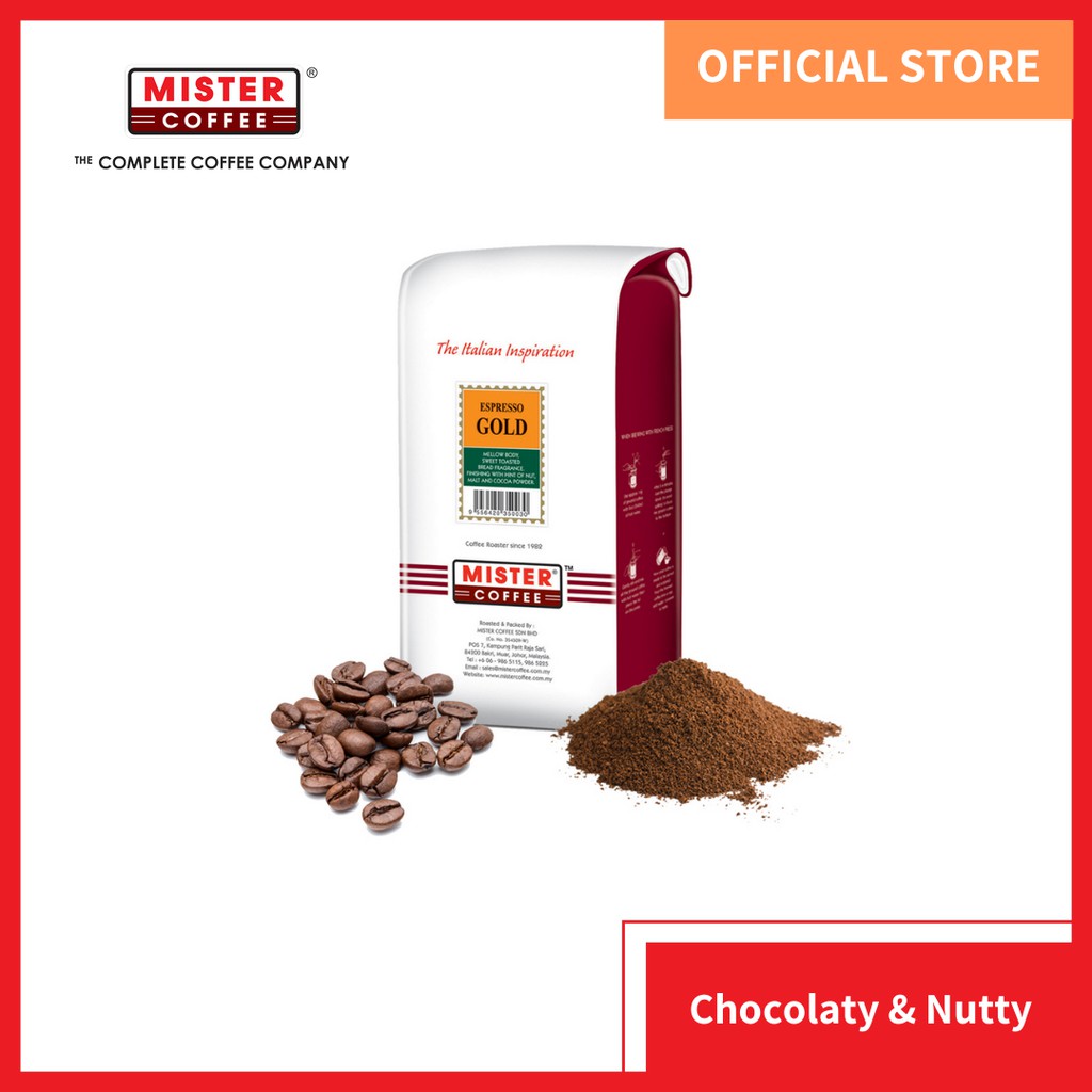 [Mister Coffee] Coffee Beans & Ground Coffee Roasted Espresso Gold