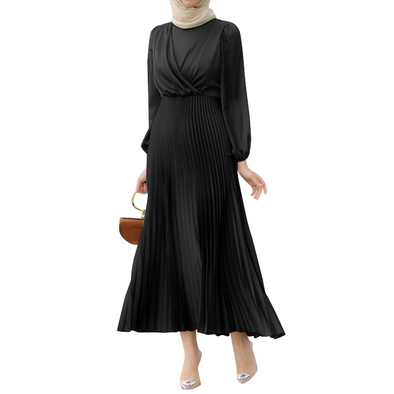white wedding dress with black lace Berylove Women Work Long Sleeve Midi Business Casual Dress Drew MS Color:10 Dresses with Understructure –