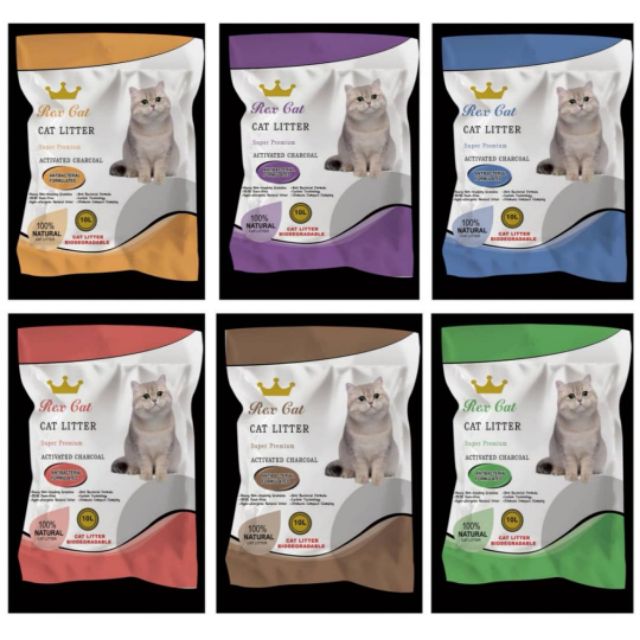 [MURAH] Rex Cat Charcoal Cat Litter 10 Litter Super Premium Activated