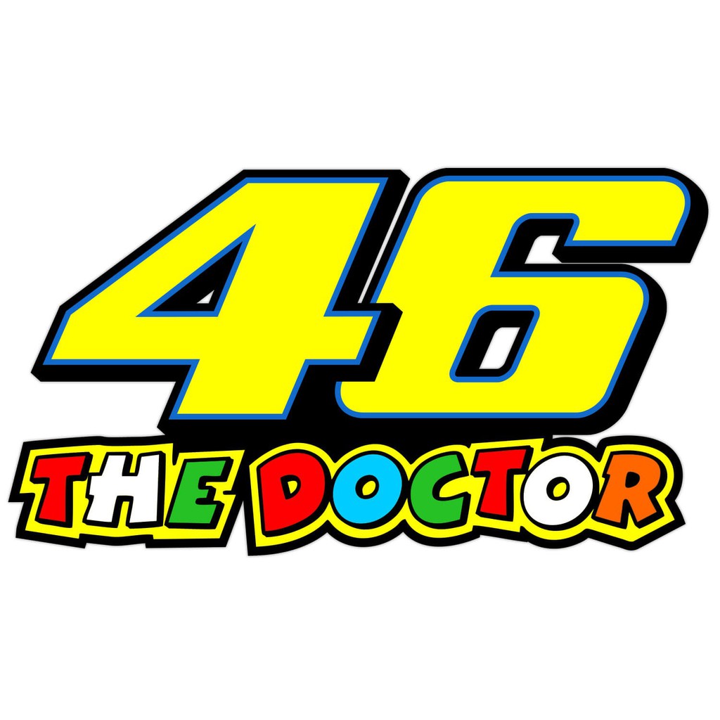 sticker number valentino rossi 46 Reflec Sticker | Shopee Malaysia