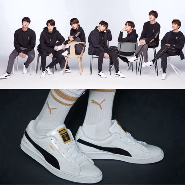 sneakers puma x bts basket patent