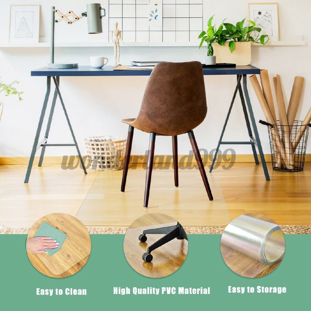 ready stock pvc matte desk office chair floor mat protector for hard wood  floors home