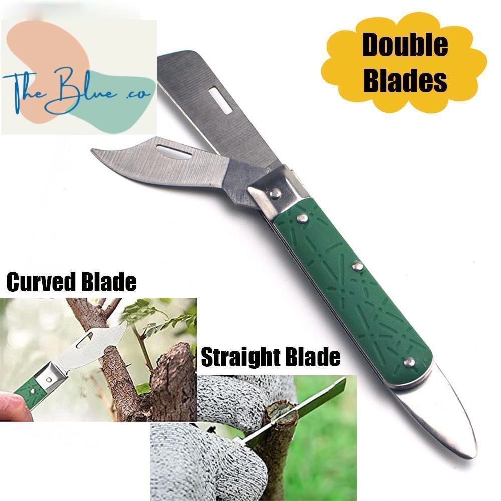 Grafting Knife Double Blades Gardening Knife Pruning Knife Folding