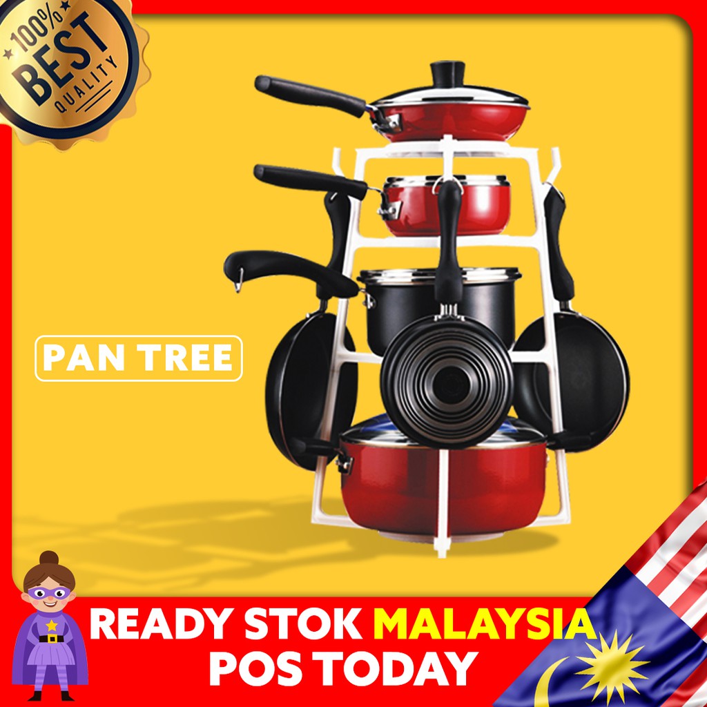 PAN TREE RACK ORGANIZER RAK  PERIUK RAK  DAPUR  Shopee  Malaysia