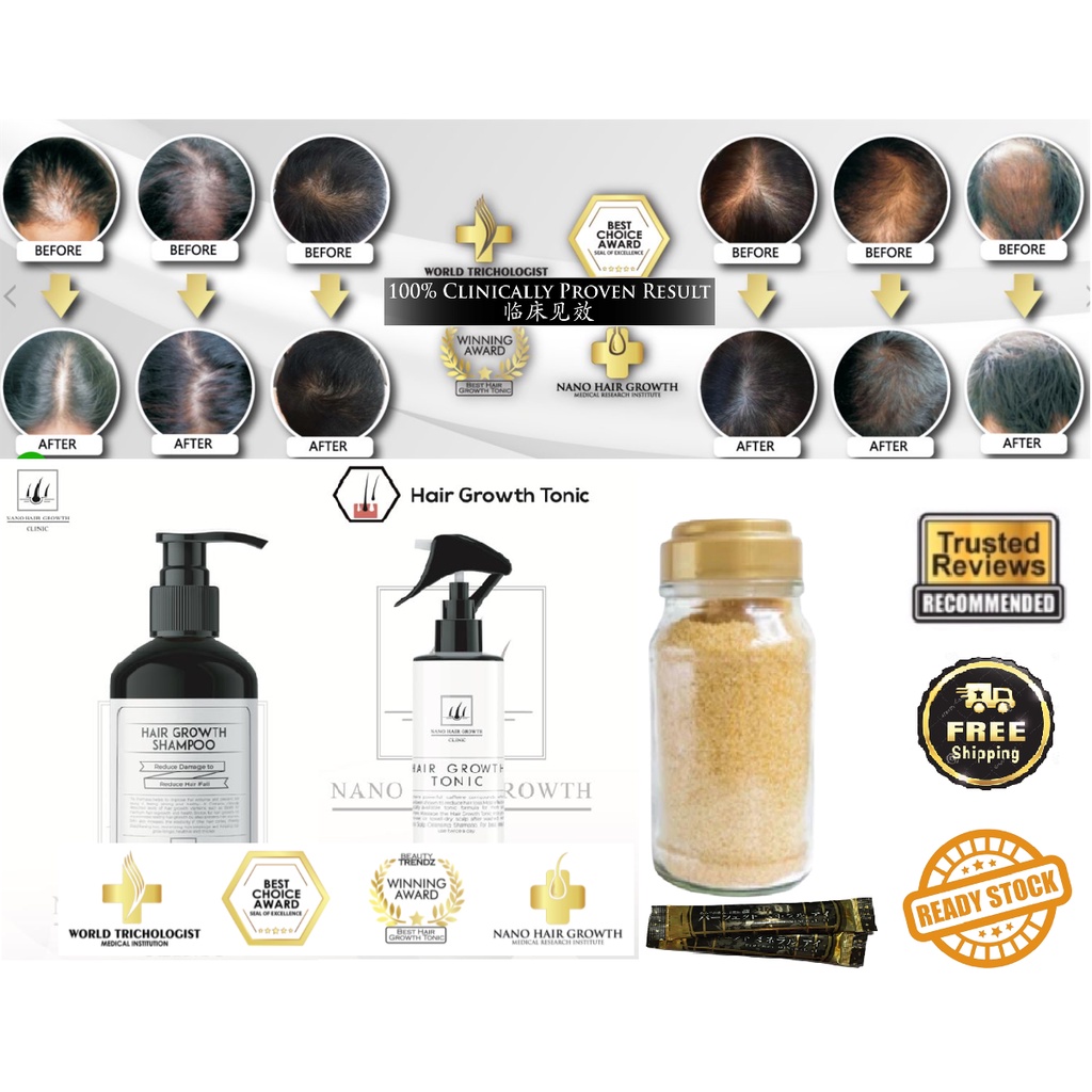 ✨HAIR GROWTH NANO CLINIC with FULVIC ACID PROVEN RESULT