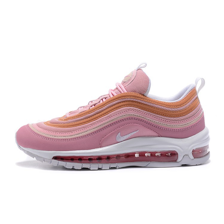 pink orange air max 97