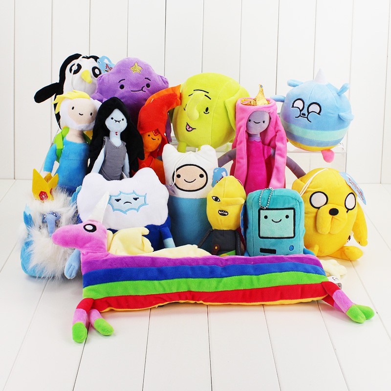 14-28cm Adventure Time Plush Toy Jake Penguin Gunter Finn Beemo BMO ...