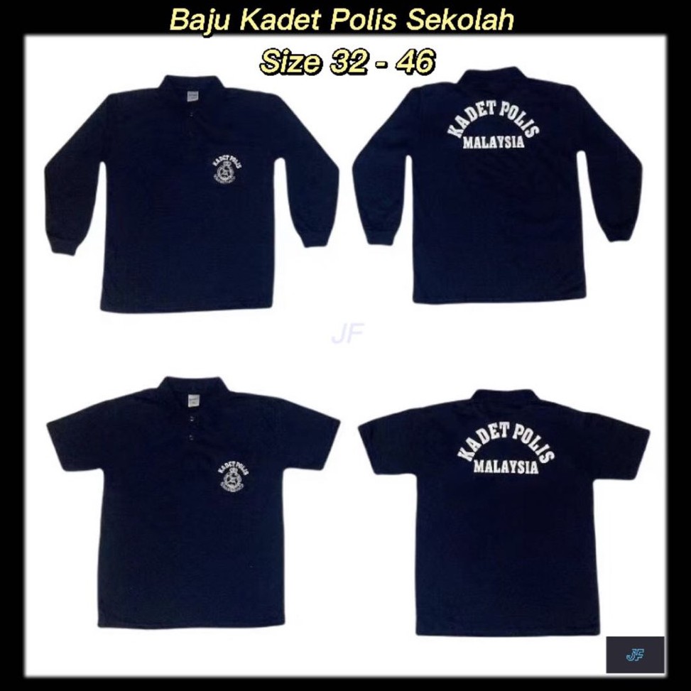 t shirt kadet polis sekolah menengah