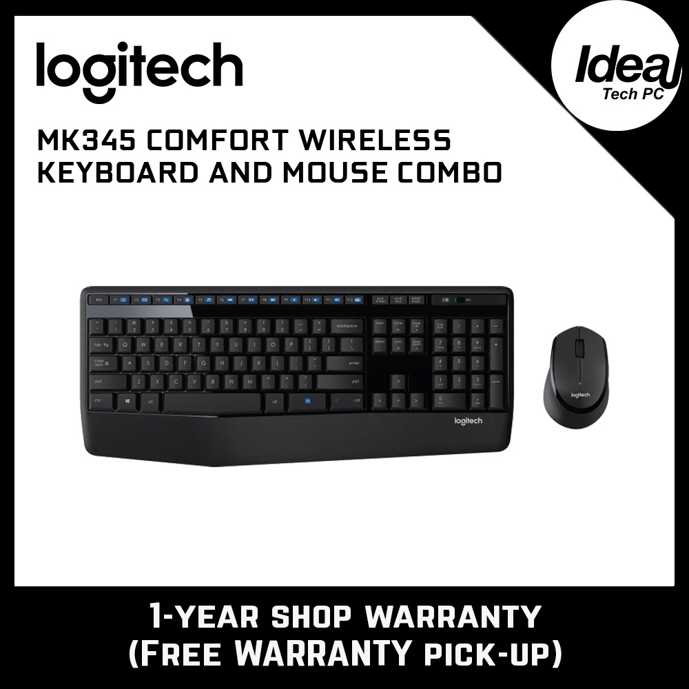 Logitech MK345 Comfort Wireless Keyboard and Mouse Combo | Shopee Malaysia