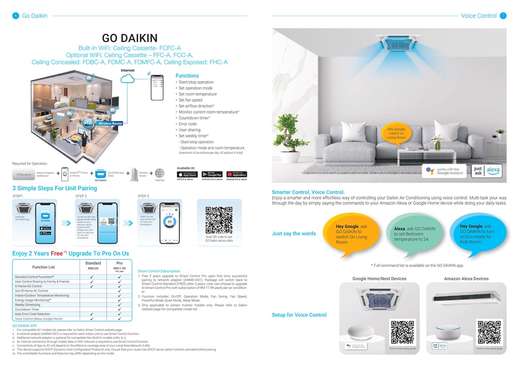 Daikin 1HP - 5HP R32 SkyAir Ceiling Cassette Non Inverter Air ...