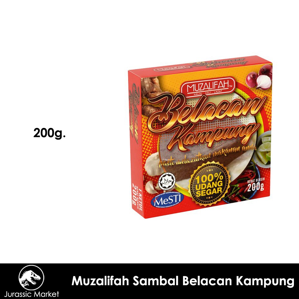 Muzalifah Sambal Belacan Kampung 200g | Shopee Malaysia