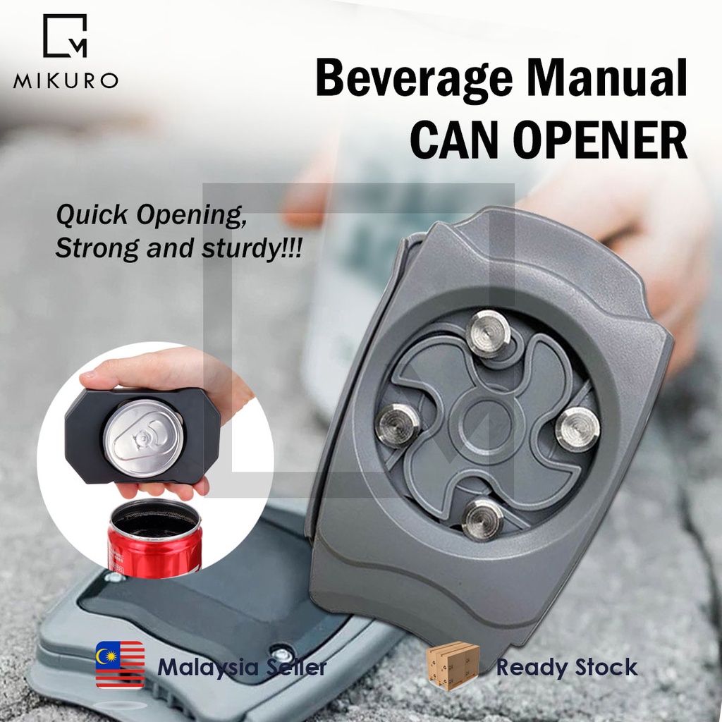 *RANDOM COLOR* Manual Can Opener Tools Safety Easy Topless Manual Can Opener Camping Hunting Tactical