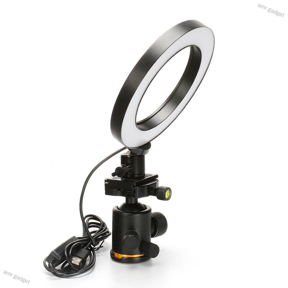 amr gadget 16/26cm Dimmable LED Studio Camera Ring Light Phone Video Light Lamp Selfie Stick Ring Table Fill Light