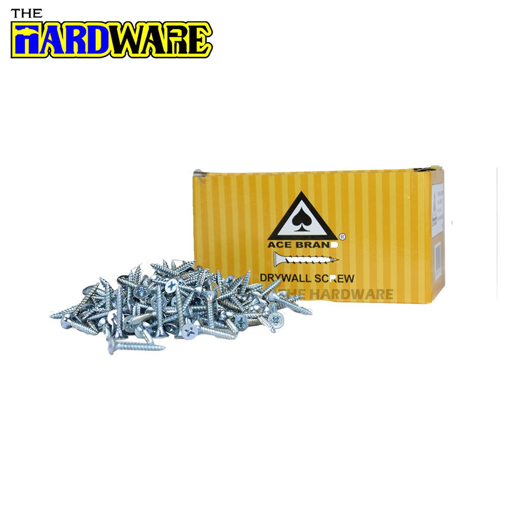 6(1KG/BOX) Ace Brand Drywall Screw White Dry Wall Screw/Skru Tajam