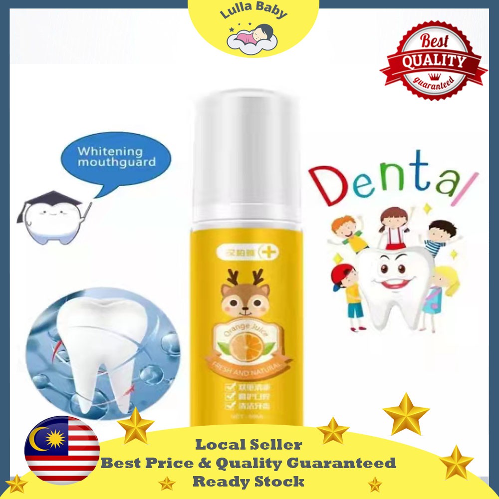 Children S Mousse Toothpaste Fruit Flavored Fluoride Free Anti Caries