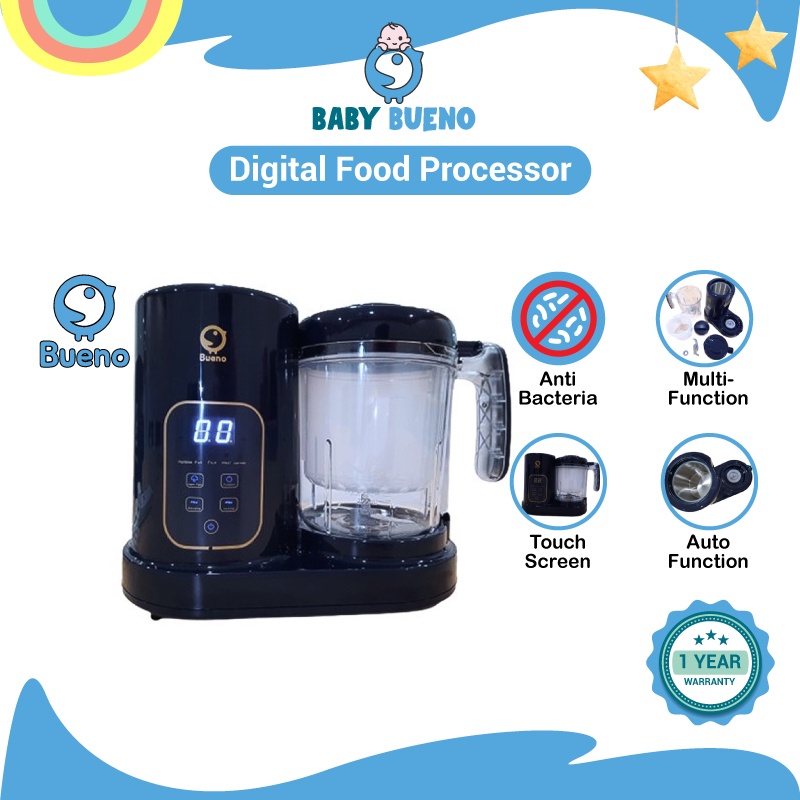 Baby Bueno Digital Food Processor (Free Bueno Bottle Warmer)Baby Food Steamer Baby Food Steamer