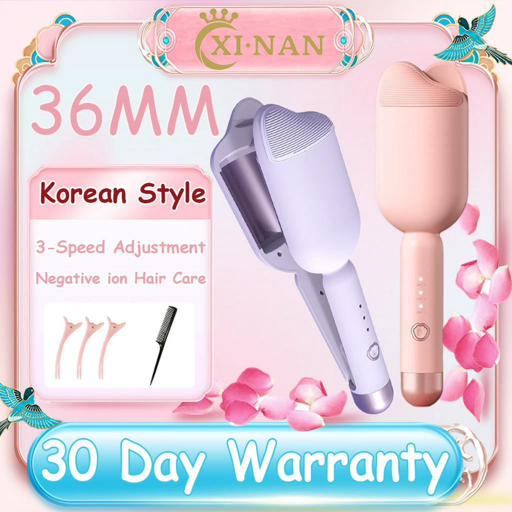 【⚡Flash Sale😍】36MM Hair Curler Egg Big Wave Water Ripple Electric Hair Curler Cake Big Roll