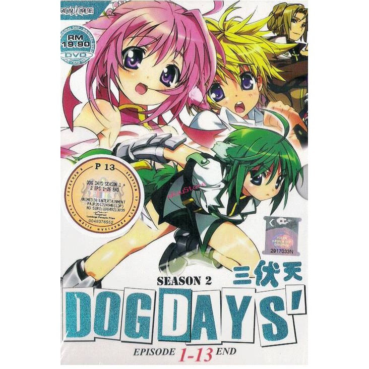 DVD Anime DOG DAYS SEASON 2 EPISODE 1-13 END | Shopee Malaysia