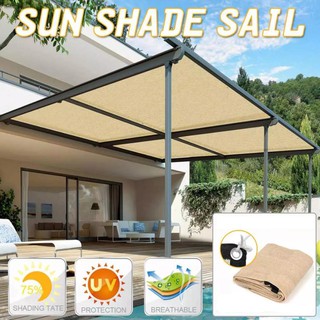 Good Quality 1 8m Sunproof Sun Shade Sail Outdoor Anti Uv Awning Mesh Net Canopy Garden Shopee Malaysia