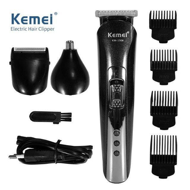 KEMEI KM-1506 3 in 1 electric trimmer Hair Clipper for Men Professional Cordless Clippers Haircut Hair Trimmer