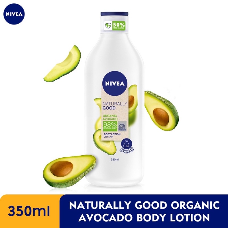 NIVEA Body Lotion Natural Avocado / organic oat Lotion (350ml) Body Moisturizer Hand Cream