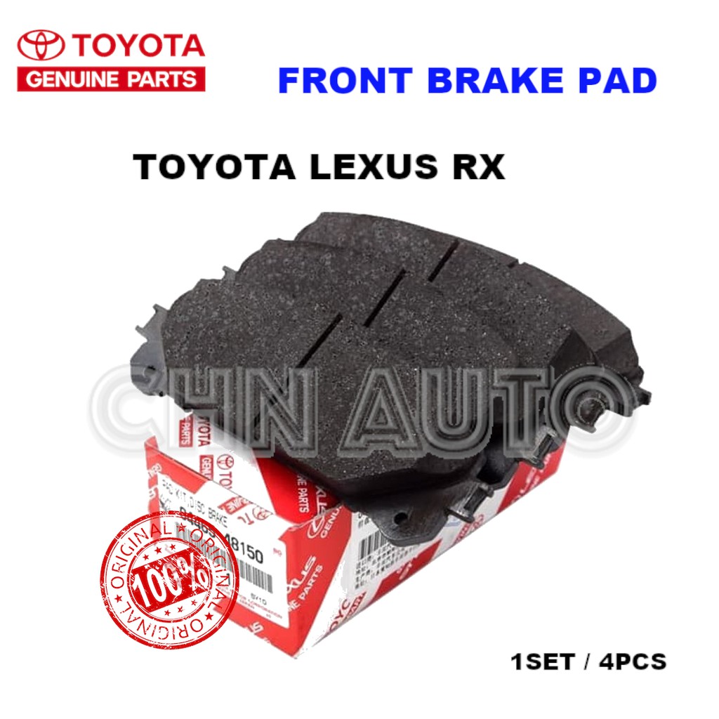 TOYOTA FRONT BRAKE PAD FOR LEXUS RX270 , RX350 , RX450 Shopee Malaysia