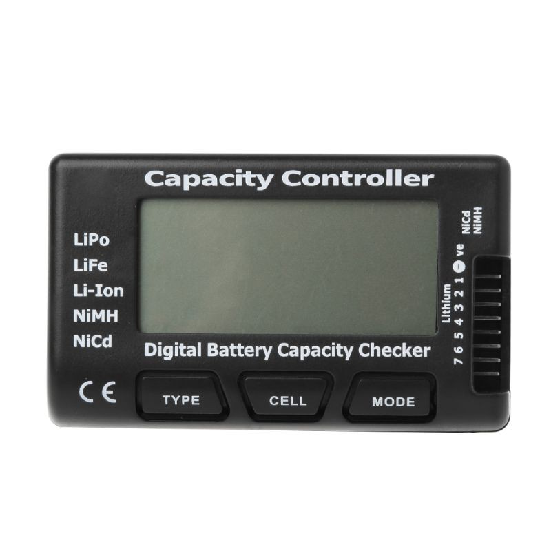 RC CellMeter-7 Digital Battery Capacity Checker For Nicd NiMH LiPo LiFe ...