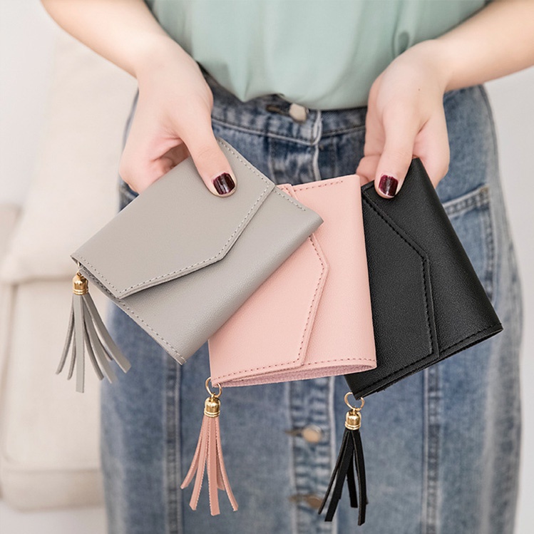 BABAG Womens Custom PU Wallets Girls Ladies Persoanlized Small Leather Trifold Purse With ID Window -ALST203