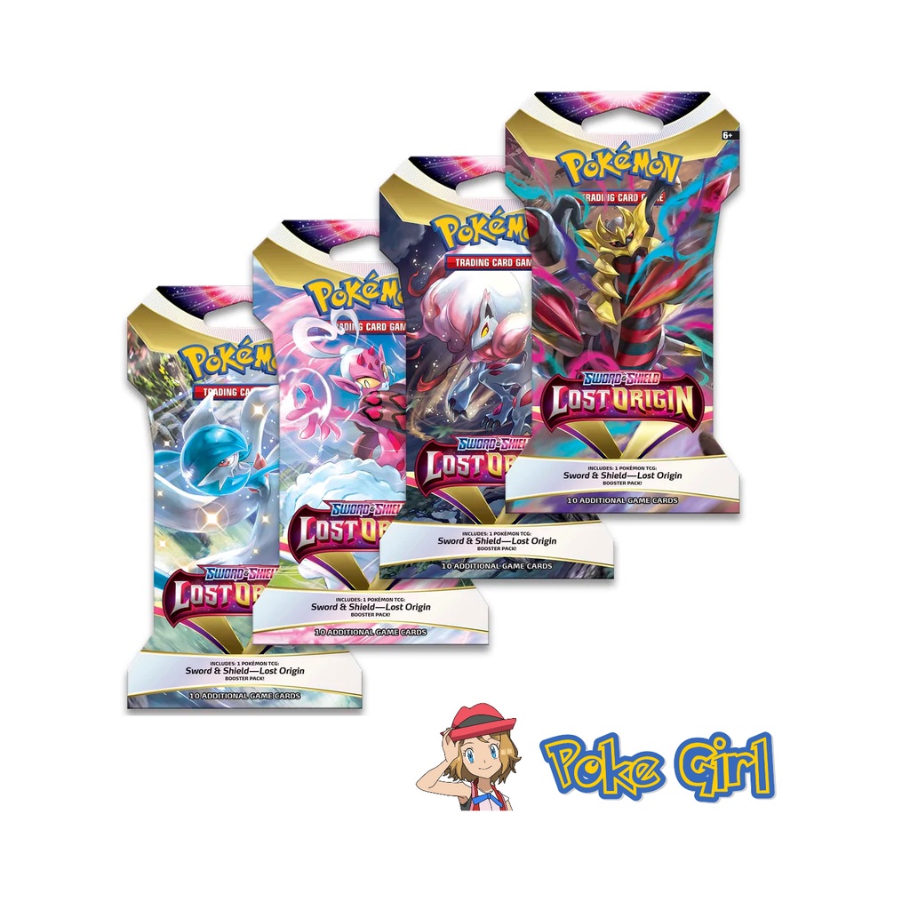 Pokemon TCG Lost Origin Booster Pack – 3x Sealed, Sword & Shield, English