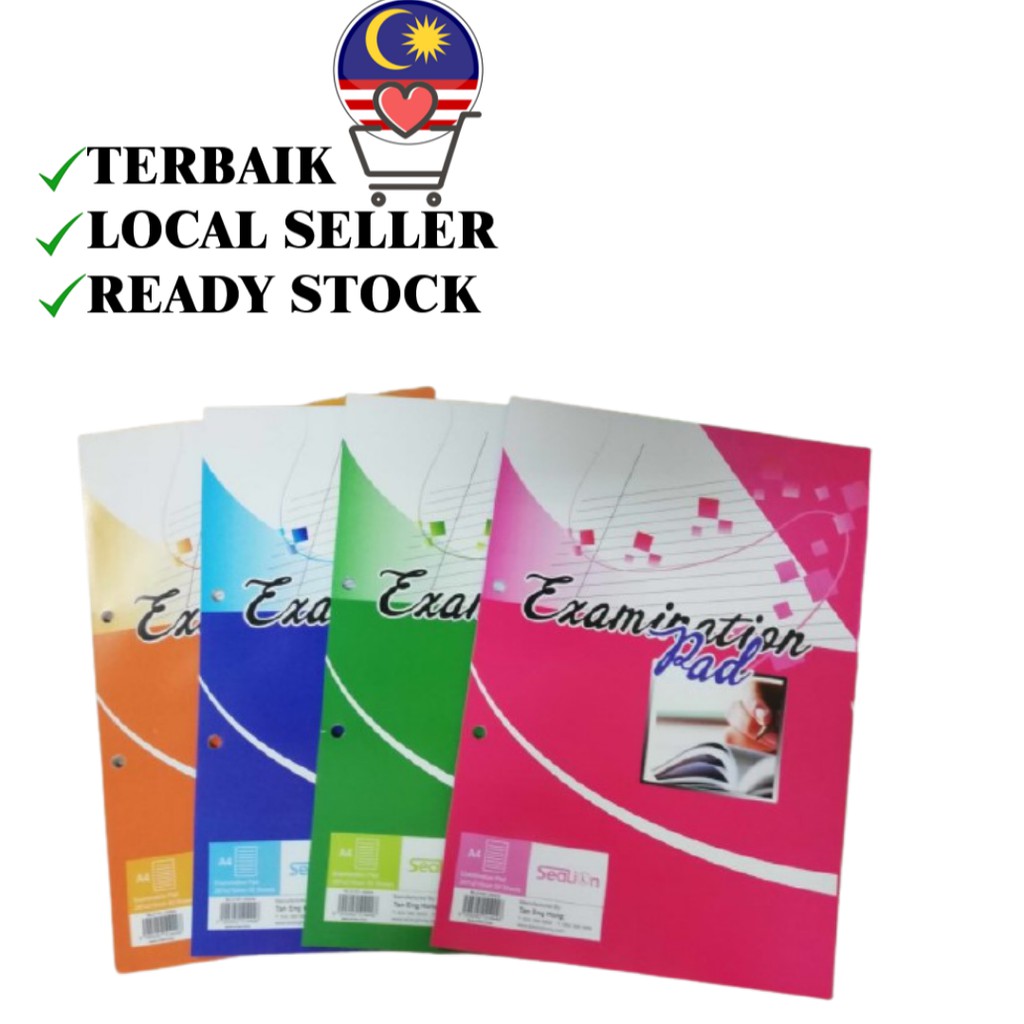EXAMINATION TEST PAD LECTURE PAD EXAM PAD Single Line A4 Garis Satu