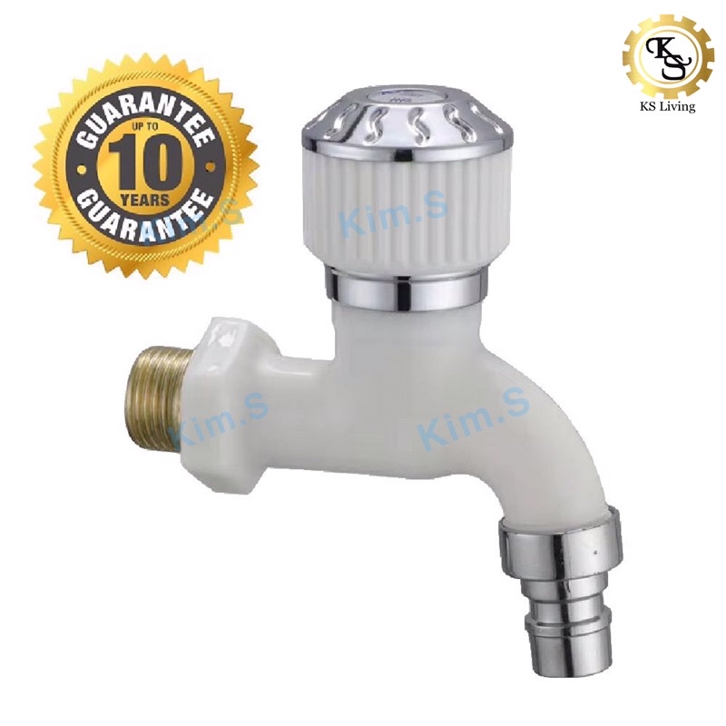 Kim.S ABS Copper Kitchen & Bathroom Sink Faucet PVC Bib Water Flow Tap