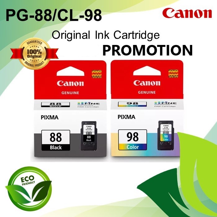 Canon PG88 PG88 (Black) and CL98 CL98 (Color) Genuine Ink Cartridge For Canon PIXMA E500/ E510