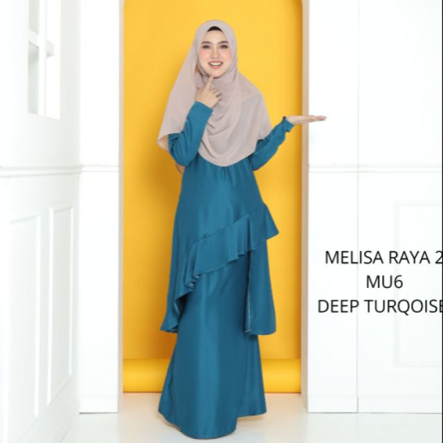  BAJU  KURUNG  RAYA PEPLUM  RUFFLES BRIDESMAIDS PLUSSIZE 