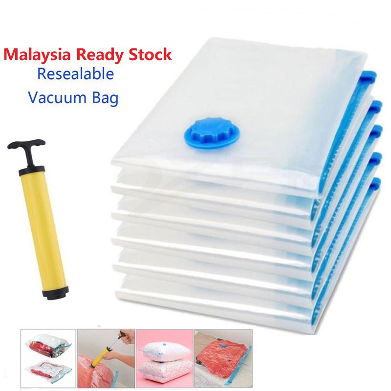 Travel Storage Resealable Vacuum Bags Vacuum Storage Bag Compression