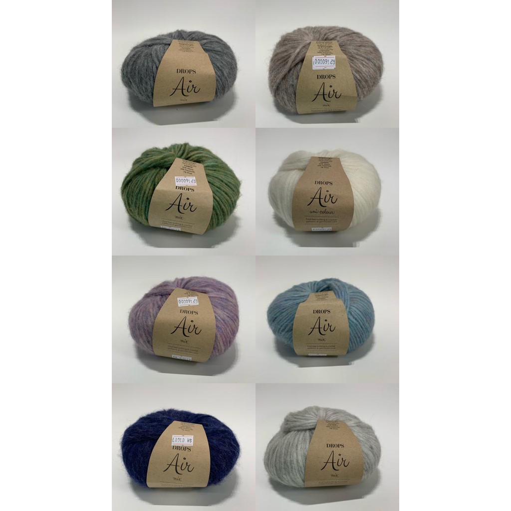 Drops Air Yarn Yarn Various Colors Knitting Knit Crochet Weaving Roving Craft Handicrafts