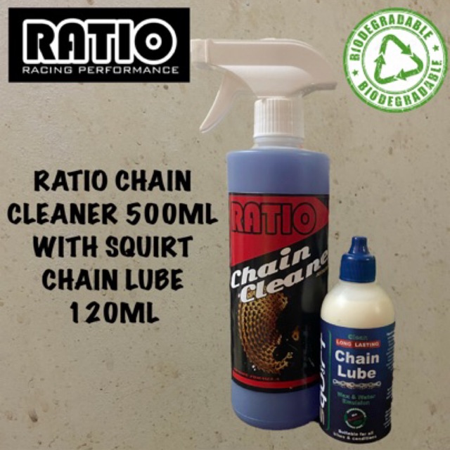 RATIO CHAIN CLEANER 500ML WITH SQUIRT CHAIN LUBE 120ML Shopee Malaysia