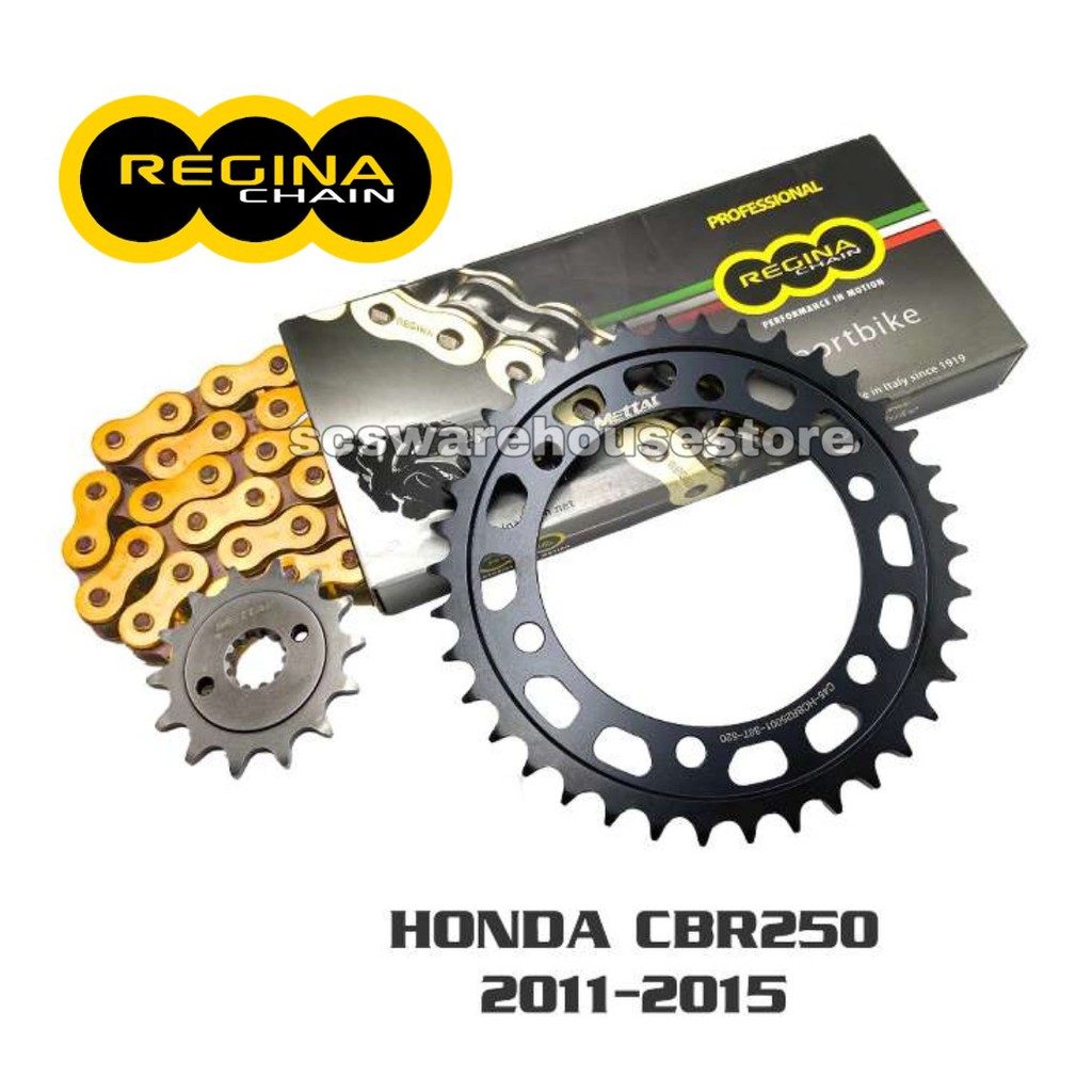 REGINA Honda CBR250 Sprocket Chain Kit Set Rantai Spoket Full Set