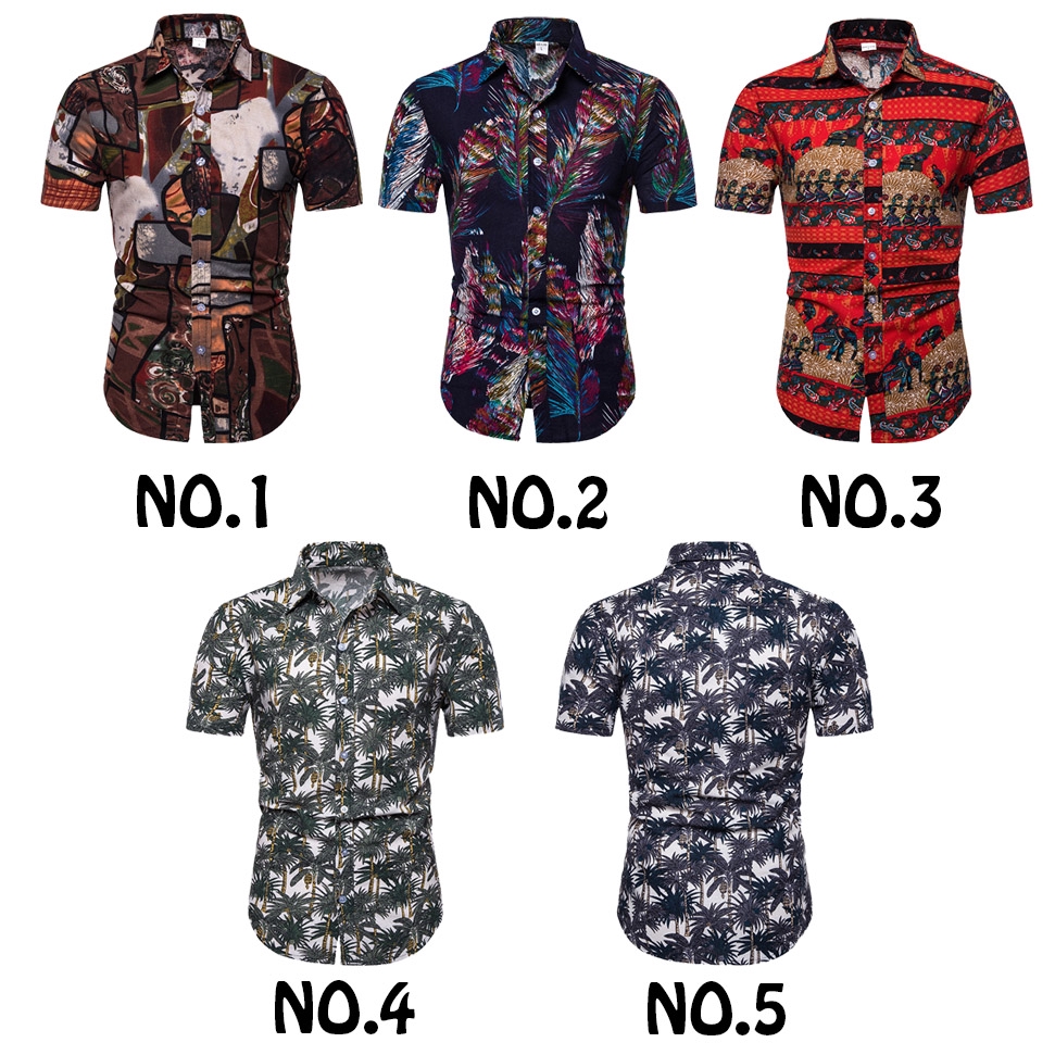 READY STOCK Size M 5XL 5 Colors Mens Summer New Slim 