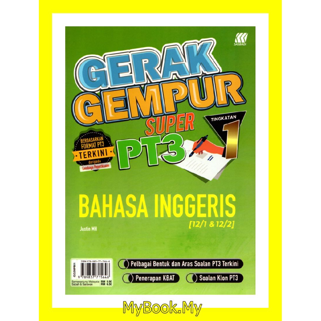 1 Myb Buku Latihan Gerak Gempur Pt3 Tingkatan 1 8 Subjek Berbeza Sasbadi Shopee Malaysia
