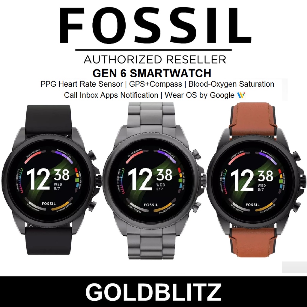 Fossil Gen 6 Wear OS Men's Smart Watch FTW4059 FTW4060 FTW4061 FTW4062 ...