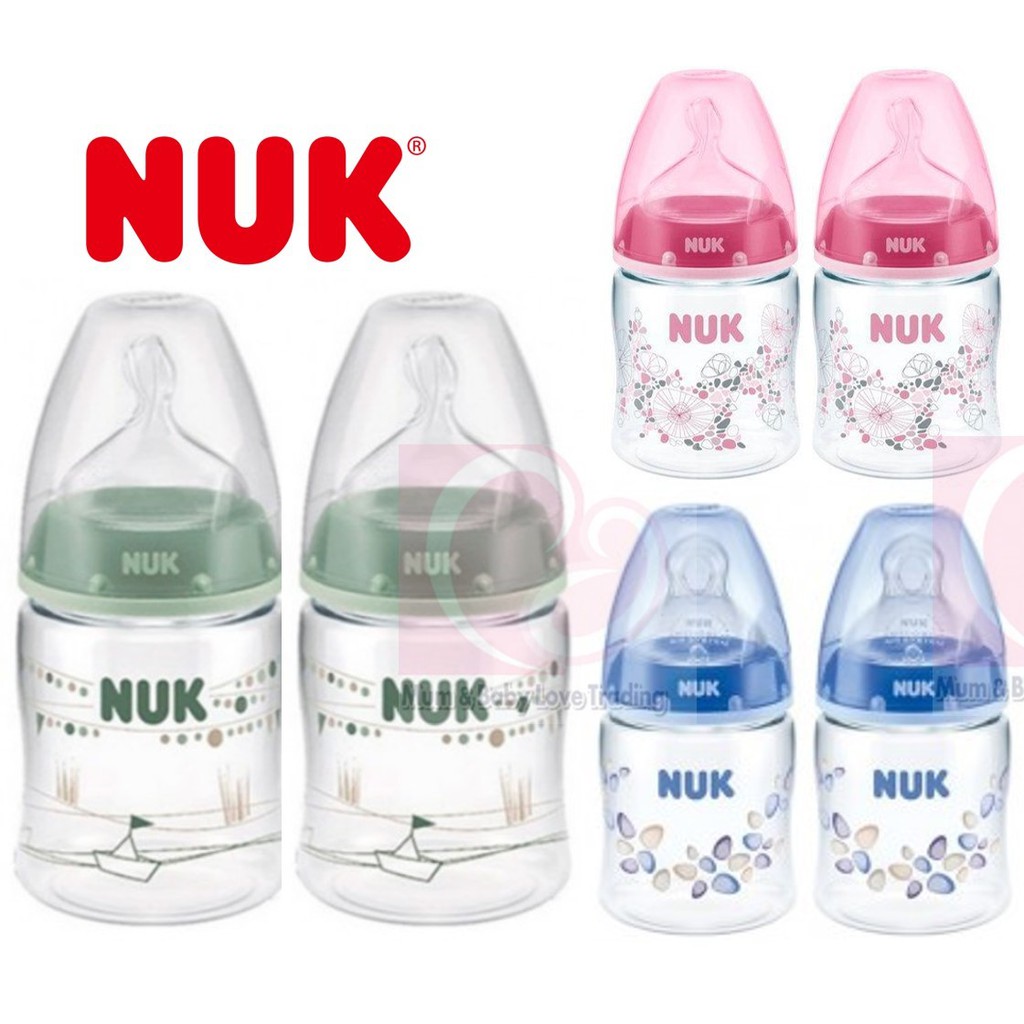 Twin Pack Nuk Wide Neck Pa Glass Like Feeding Bottle 150ml Shopee Malaysia