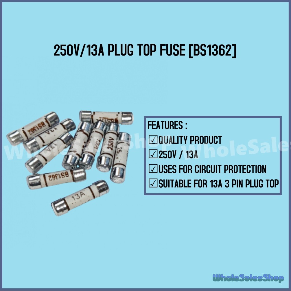 250V/13A PLUG TOP FUSE [BS1362] Shopee Malaysia