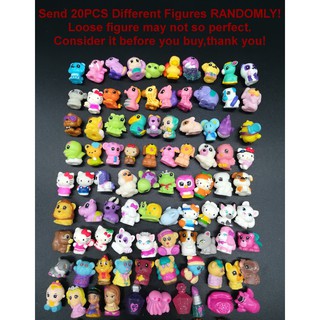 *SEND RANDOM* Lot 20pcs SQUINKIES Animal Figure Girls Gift Toy WITHOUT CONTAINER 