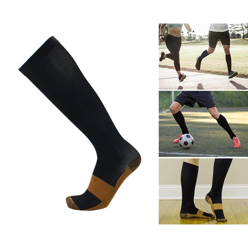 Copper Compression Socks Women Knee High 30 MmHg Anti Fatigue Pain Relief Stockings Athletic Pregnancy Men Running Sports Socks