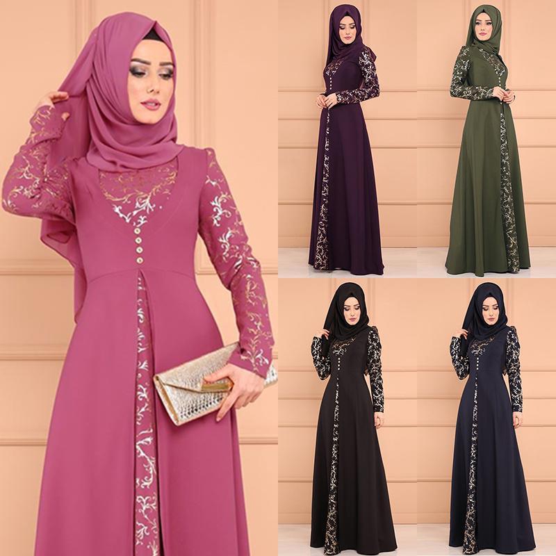 Women Maxi Dress Baju Raya Muslim Wear Jubah Muslimah ...