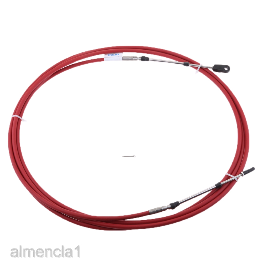 Red Almencla 2 Pack Stainless Steel Throttle Cable Black for Marine Boat Motor Control Lever 13 FT