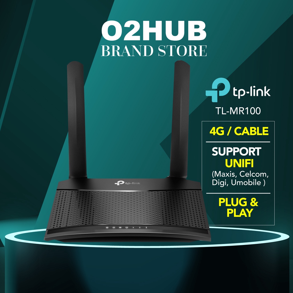 TPLink TLMR100 Wireless N300 4G LTE Mobile Direct Sim Card Modem